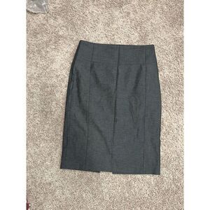 NWT Express Grey Pencil Work Career Suiting Midi Skirt 8